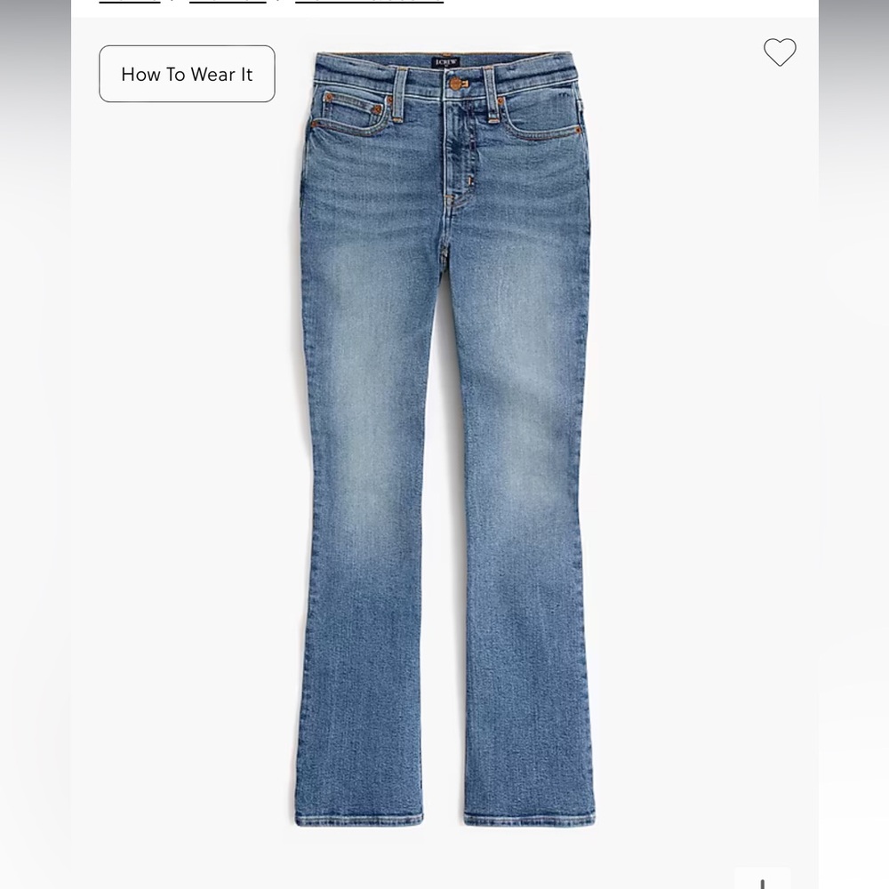 Womens Size 27 Mid-Rise Flare Crop Jean  by J. Crew